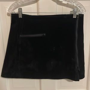 Black suede skirt- Blank NYC